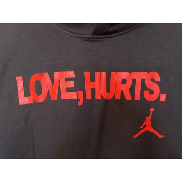 Nike Jordan Jalen Hurts "Love Hurts" Pullover Hoodie Men's Size Large IQ3843-010 - Picture 3 of 11